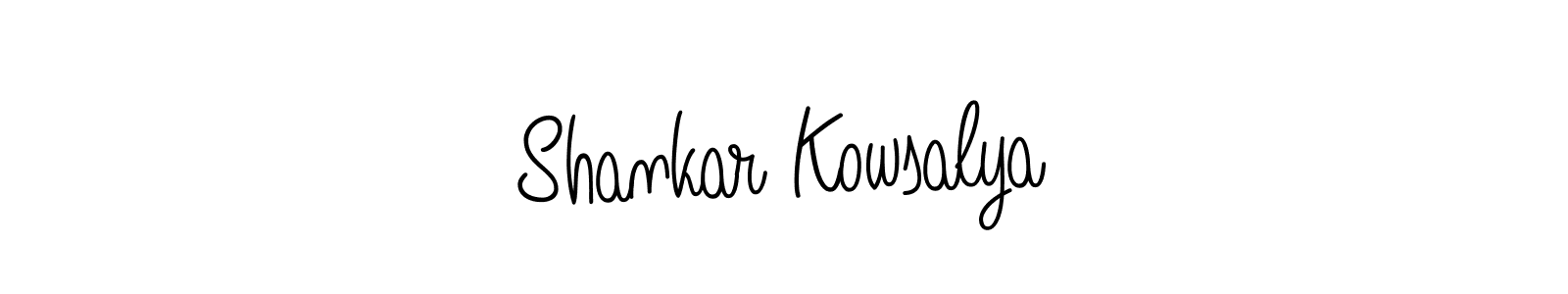 Also we have Shankar Kowsalya name is the best signature style. Create professional handwritten signature collection using Angelique-Rose-font-FFP autograph style. Shankar Kowsalya signature style 5 images and pictures png