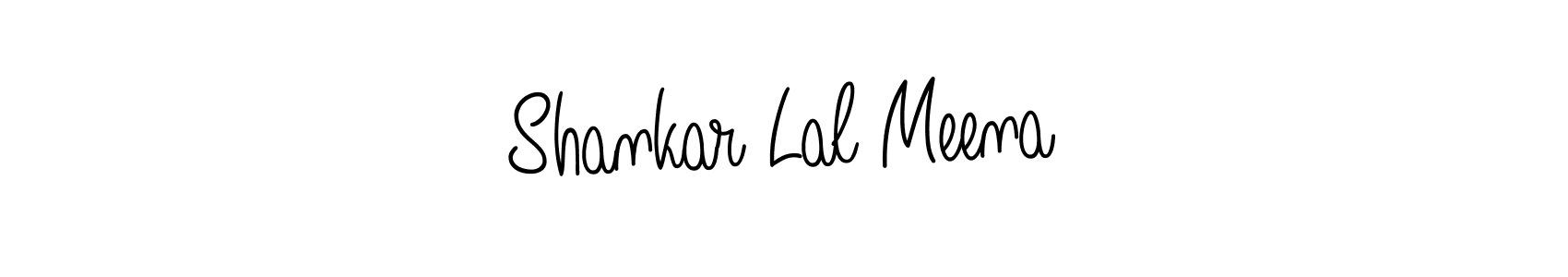 How to make Shankar Lal Meena name signature. Use Angelique-Rose-font-FFP style for creating short signs online. This is the latest handwritten sign. Shankar Lal Meena signature style 5 images and pictures png