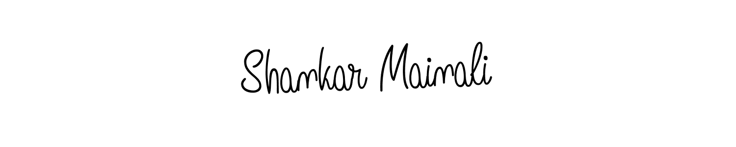 How to make Shankar Mainali name signature. Use Angelique-Rose-font-FFP style for creating short signs online. This is the latest handwritten sign. Shankar Mainali signature style 5 images and pictures png