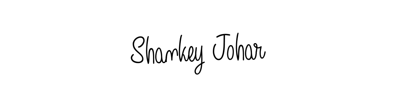 Make a beautiful signature design for name Shankey Johar. With this signature (Angelique-Rose-font-FFP) style, you can create a handwritten signature for free. Shankey Johar signature style 5 images and pictures png