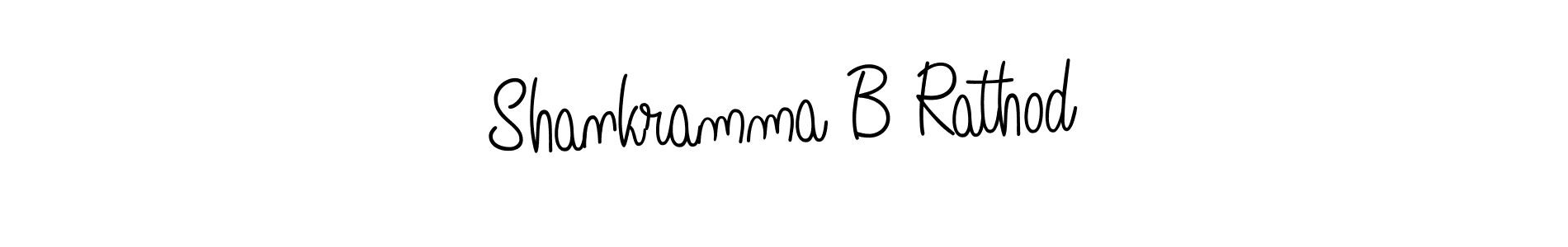 Make a beautiful signature design for name Shankramma B Rathod. With this signature (Angelique-Rose-font-FFP) style, you can create a handwritten signature for free. Shankramma B Rathod signature style 5 images and pictures png