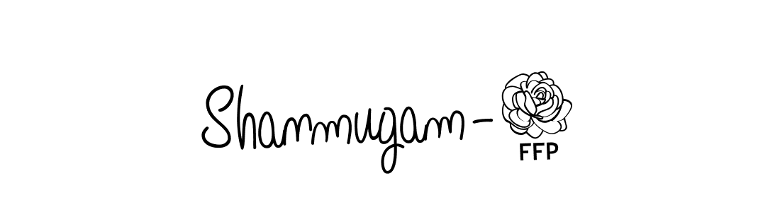 You should practise on your own different ways (Angelique-Rose-font-FFP) to write your name (Shanmugam-7) in signature. don't let someone else do it for you. Shanmugam-7 signature style 5 images and pictures png