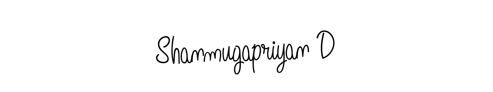 Shanmugapriyan D stylish signature style. Best Handwritten Sign (Angelique-Rose-font-FFP) for my name. Handwritten Signature Collection Ideas for my name Shanmugapriyan D. Shanmugapriyan D signature style 5 images and pictures png