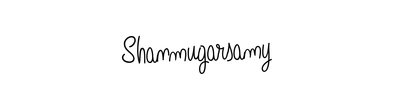 You should practise on your own different ways (Angelique-Rose-font-FFP) to write your name (Shanmugarsamy) in signature. don't let someone else do it for you. Shanmugarsamy signature style 5 images and pictures png