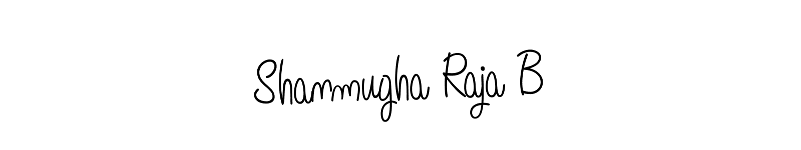 You should practise on your own different ways (Angelique-Rose-font-FFP) to write your name (Shanmugha Raja B) in signature. don't let someone else do it for you. Shanmugha Raja B signature style 5 images and pictures png