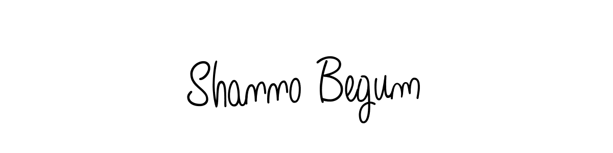 Use a signature maker to create a handwritten signature online. With this signature software, you can design (Angelique-Rose-font-FFP) your own signature for name Shanno Begum. Shanno Begum signature style 5 images and pictures png