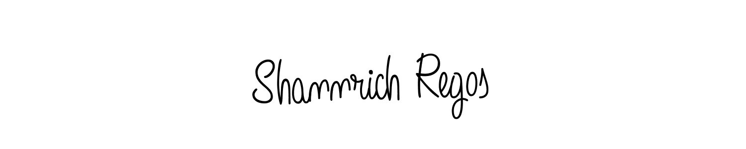 Once you've used our free online signature maker to create your best signature Angelique-Rose-font-FFP style, it's time to enjoy all of the benefits that Shannrich Regos name signing documents. Shannrich Regos signature style 5 images and pictures png