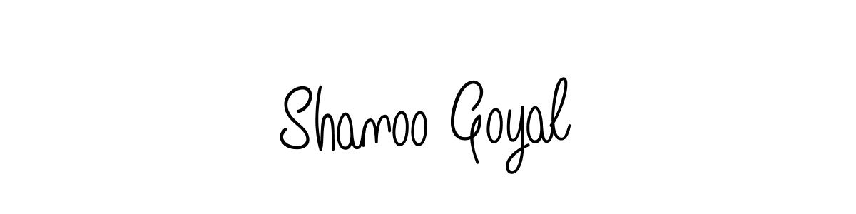 How to make Shanoo Goyal signature? Angelique-Rose-font-FFP is a professional autograph style. Create handwritten signature for Shanoo Goyal name. Shanoo Goyal signature style 5 images and pictures png