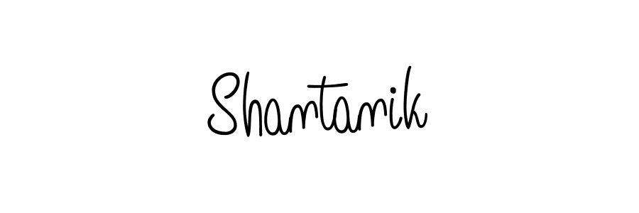 Make a beautiful signature design for name Shantanik. With this signature (Angelique-Rose-font-FFP) style, you can create a handwritten signature for free. Shantanik signature style 5 images and pictures png
