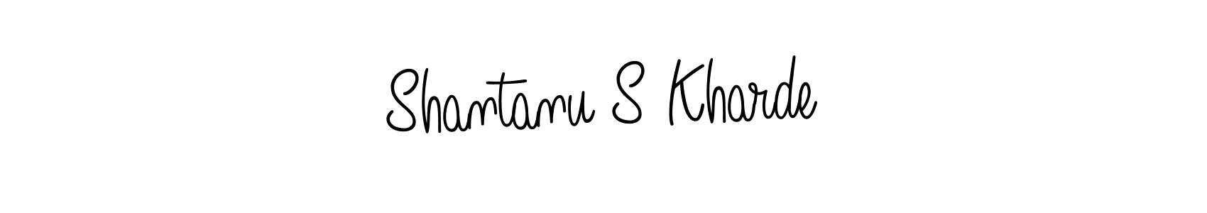 Shantanu S Kharde stylish signature style. Best Handwritten Sign (Angelique-Rose-font-FFP) for my name. Handwritten Signature Collection Ideas for my name Shantanu S Kharde. Shantanu S Kharde signature style 5 images and pictures png