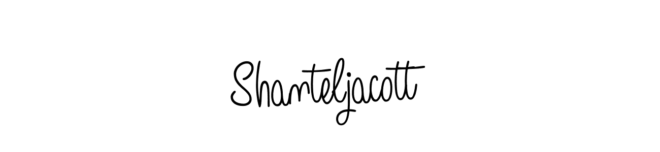 Make a beautiful signature design for name Shanteljacott. With this signature (Angelique-Rose-font-FFP) style, you can create a handwritten signature for free. Shanteljacott signature style 5 images and pictures png