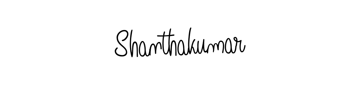 Make a beautiful signature design for name Shanthakumar. With this signature (Angelique-Rose-font-FFP) style, you can create a handwritten signature for free. Shanthakumar signature style 5 images and pictures png