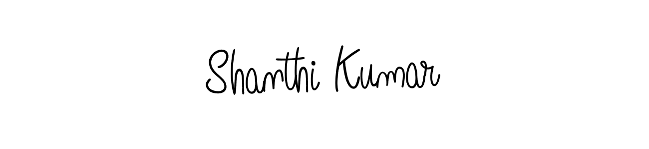 Make a beautiful signature design for name Shanthi Kumar. Use this online signature maker to create a handwritten signature for free. Shanthi Kumar signature style 5 images and pictures png