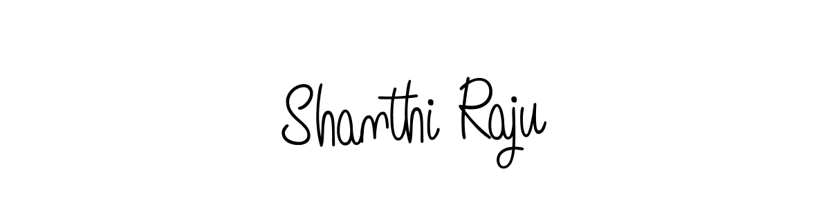 Create a beautiful signature design for name Shanthi Raju. With this signature (Angelique-Rose-font-FFP) fonts, you can make a handwritten signature for free. Shanthi Raju signature style 5 images and pictures png