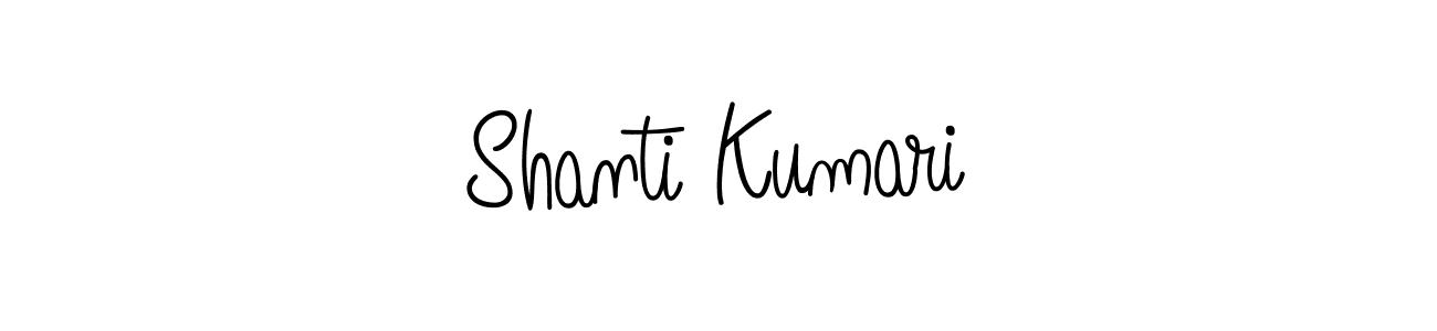 Design your own signature with our free online signature maker. With this signature software, you can create a handwritten (Angelique-Rose-font-FFP) signature for name Shanti Kumari. Shanti Kumari signature style 5 images and pictures png