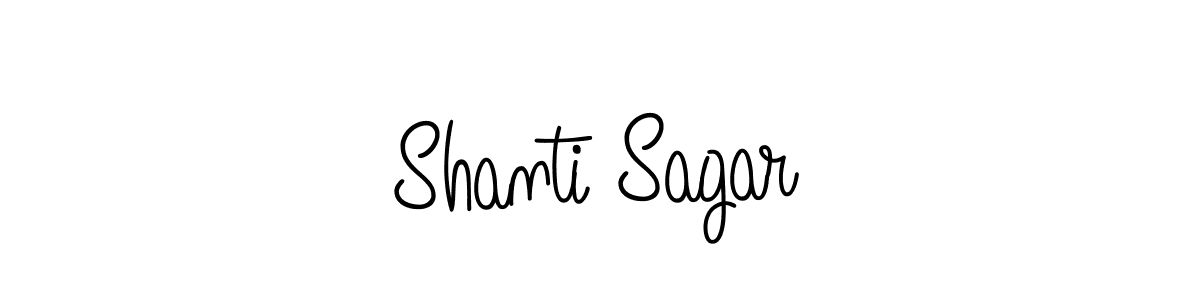 Make a beautiful signature design for name Shanti Sagar. Use this online signature maker to create a handwritten signature for free. Shanti Sagar signature style 5 images and pictures png