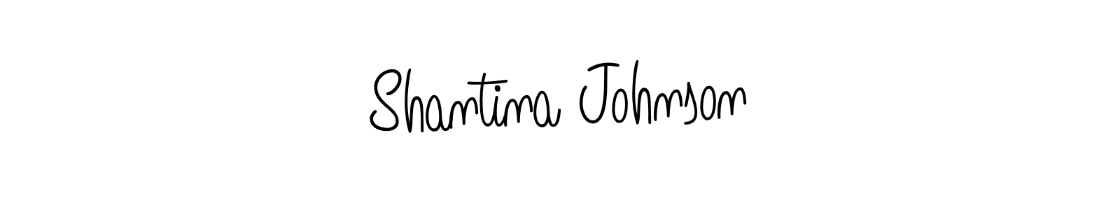 How to make Shantina Johnson signature? Angelique-Rose-font-FFP is a professional autograph style. Create handwritten signature for Shantina Johnson name. Shantina Johnson signature style 5 images and pictures png