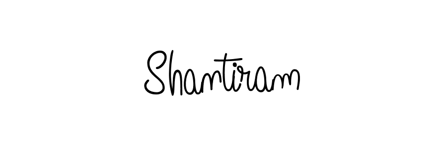 Make a beautiful signature design for name Shantiram. With this signature (Angelique-Rose-font-FFP) style, you can create a handwritten signature for free. Shantiram signature style 5 images and pictures png