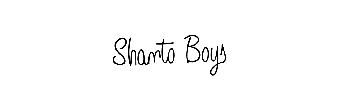 How to make Shanto Boys signature? Angelique-Rose-font-FFP is a professional autograph style. Create handwritten signature for Shanto Boys name. Shanto Boys signature style 5 images and pictures png
