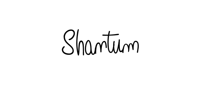 How to make Shantum name signature. Use Angelique-Rose-font-FFP style for creating short signs online. This is the latest handwritten sign. Shantum signature style 5 images and pictures png