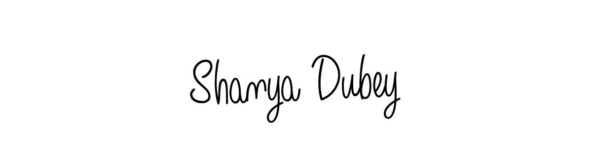 The best way (Angelique-Rose-font-FFP) to make a short signature is to pick only two or three words in your name. The name Shanya Dubey include a total of six letters. For converting this name. Shanya Dubey signature style 5 images and pictures png