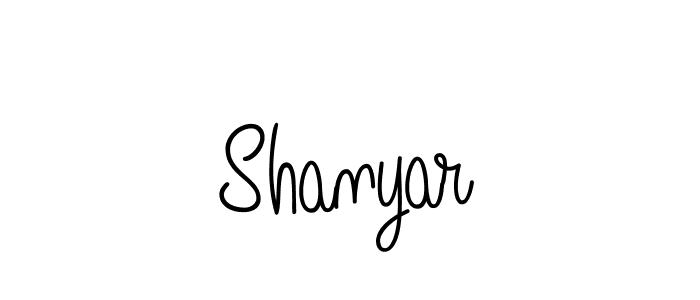 Use a signature maker to create a handwritten signature online. With this signature software, you can design (Angelique-Rose-font-FFP) your own signature for name Shanyar. Shanyar signature style 5 images and pictures png