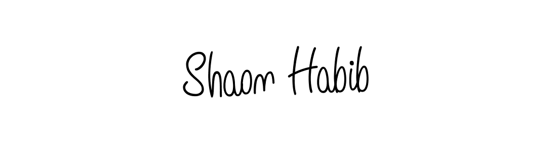 if you are searching for the best signature style for your name Shaon Habib. so please give up your signature search. here we have designed multiple signature styles  using Angelique-Rose-font-FFP. Shaon Habib signature style 5 images and pictures png