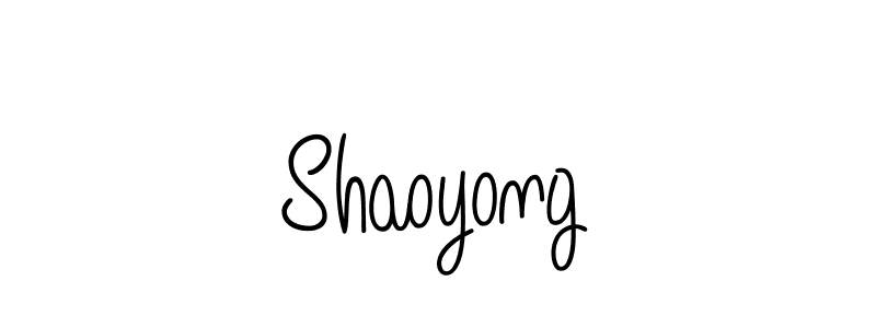 How to make Shaoyong signature? Angelique-Rose-font-FFP is a professional autograph style. Create handwritten signature for Shaoyong name. Shaoyong signature style 5 images and pictures png
