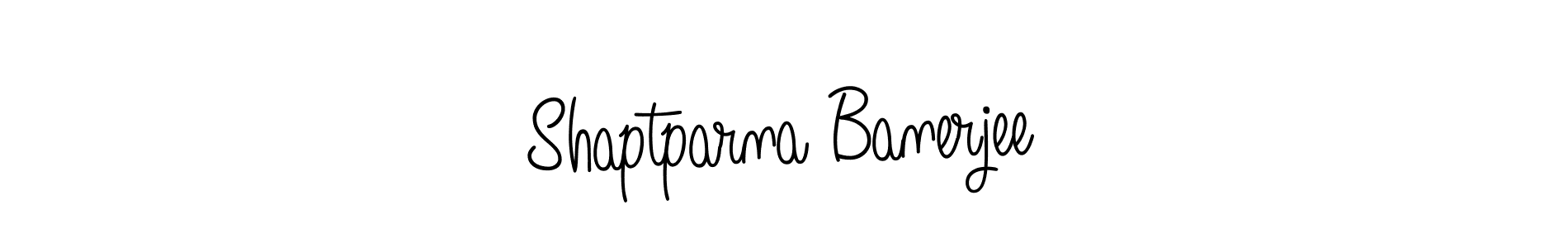 The best way (Angelique-Rose-font-FFP) to make a short signature is to pick only two or three words in your name. The name Shaptparna Banerjee include a total of six letters. For converting this name. Shaptparna Banerjee signature style 5 images and pictures png