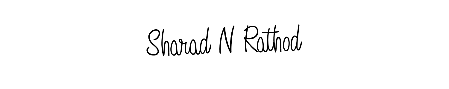 Use a signature maker to create a handwritten signature online. With this signature software, you can design (Angelique-Rose-font-FFP) your own signature for name Sharad N Rathod. Sharad N Rathod signature style 5 images and pictures png