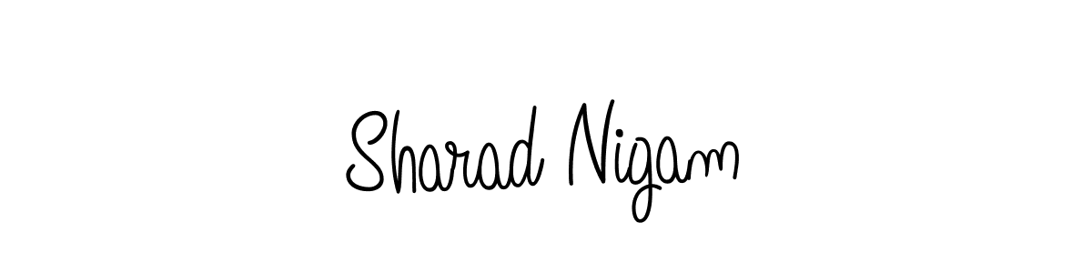 The best way (Angelique-Rose-font-FFP) to make a short signature is to pick only two or three words in your name. The name Sharad Nigam include a total of six letters. For converting this name. Sharad Nigam signature style 5 images and pictures png