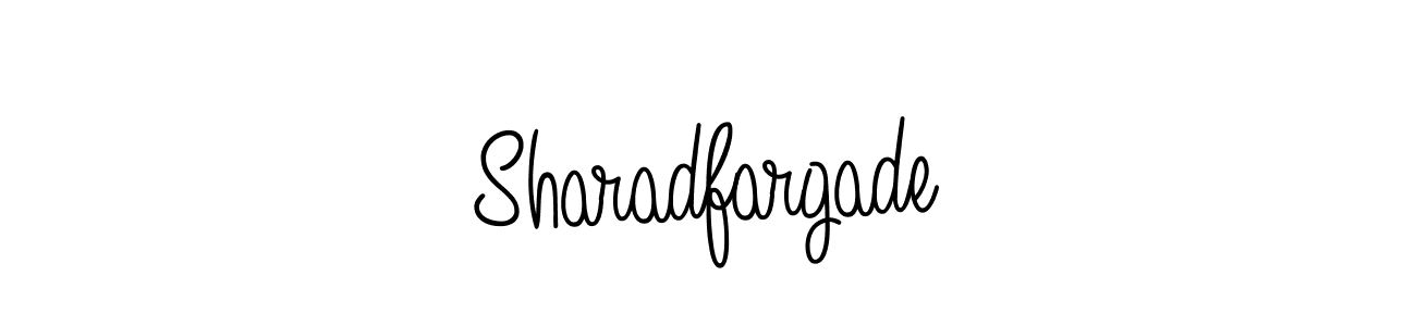 Make a beautiful signature design for name Sharadfargade. With this signature (Angelique-Rose-font-FFP) style, you can create a handwritten signature for free. Sharadfargade signature style 5 images and pictures png