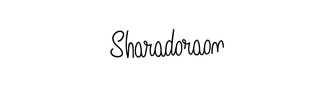 How to make Sharadoraon name signature. Use Angelique-Rose-font-FFP style for creating short signs online. This is the latest handwritten sign. Sharadoraon signature style 5 images and pictures png