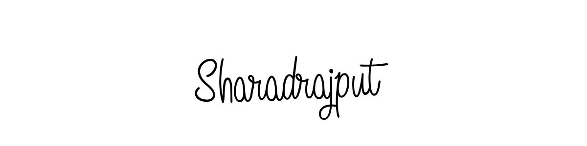 Sharadrajput stylish signature style. Best Handwritten Sign (Angelique-Rose-font-FFP) for my name. Handwritten Signature Collection Ideas for my name Sharadrajput. Sharadrajput signature style 5 images and pictures png