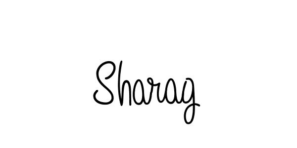 Use a signature maker to create a handwritten signature online. With this signature software, you can design (Angelique-Rose-font-FFP) your own signature for name Sharag. Sharag signature style 5 images and pictures png