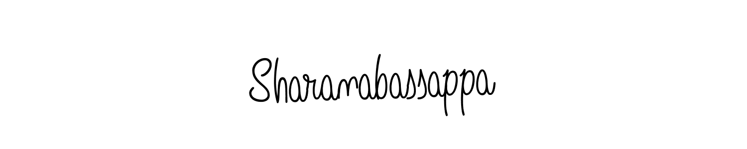 How to make Sharanabassappa signature? Angelique-Rose-font-FFP is a professional autograph style. Create handwritten signature for Sharanabassappa name. Sharanabassappa signature style 5 images and pictures png