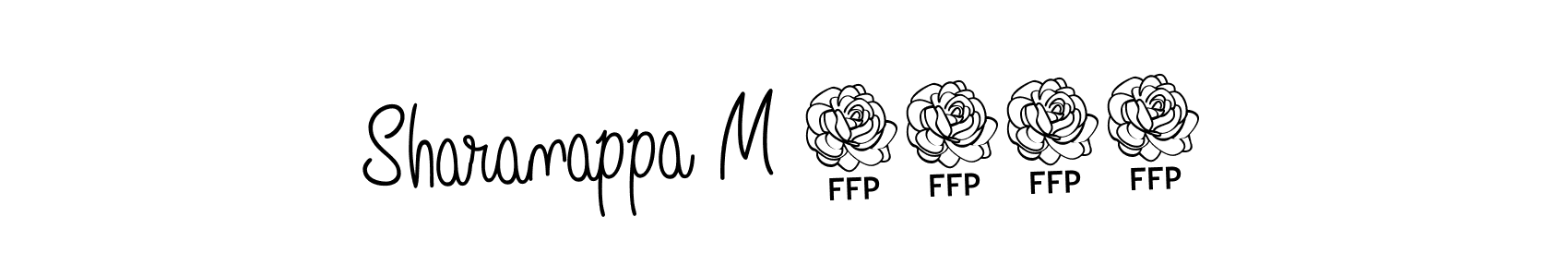 Design your own signature with our free online signature maker. With this signature software, you can create a handwritten (Angelique-Rose-font-FFP) signature for name Sharanappa M 2041. Sharanappa M 2041 signature style 5 images and pictures png
