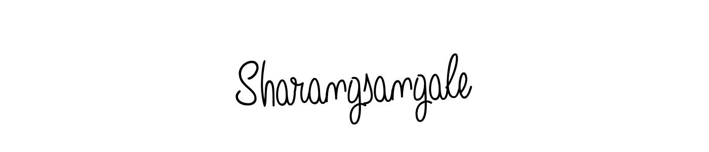 Sharangsangale stylish signature style. Best Handwritten Sign (Angelique-Rose-font-FFP) for my name. Handwritten Signature Collection Ideas for my name Sharangsangale. Sharangsangale signature style 5 images and pictures png