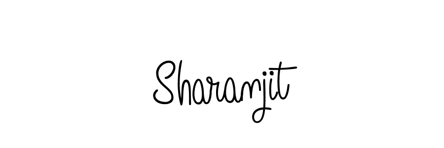 Sharanjit stylish signature style. Best Handwritten Sign (Angelique-Rose-font-FFP) for my name. Handwritten Signature Collection Ideas for my name Sharanjit. Sharanjit signature style 5 images and pictures png