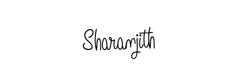 Use a signature maker to create a handwritten signature online. With this signature software, you can design (Angelique-Rose-font-FFP) your own signature for name Sharanjith. Sharanjith signature style 5 images and pictures png