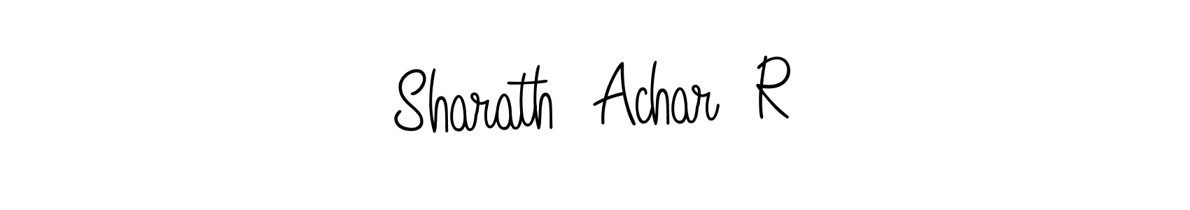 Use a signature maker to create a handwritten signature online. With this signature software, you can design (Angelique-Rose-font-FFP) your own signature for name Sharath  Achar  R. Sharath  Achar  R signature style 5 images and pictures png