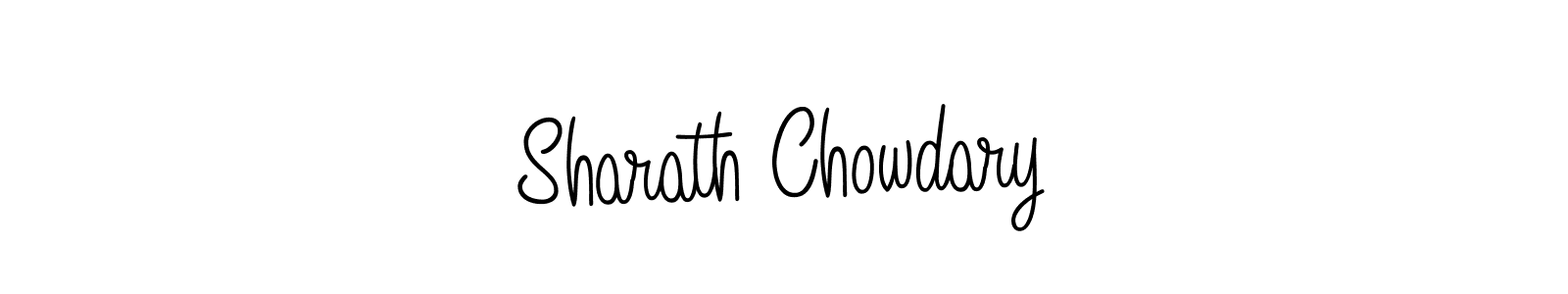 You should practise on your own different ways (Angelique-Rose-font-FFP) to write your name (Sharath Chowdary) in signature. don't let someone else do it for you. Sharath Chowdary signature style 5 images and pictures png