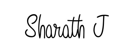 A dynamic signature style for Sharath J using Angelique-Rose-font-FFP script. Designed to look authentic, handwritten, and professional. Sharath J signature style 5 images and pictures png