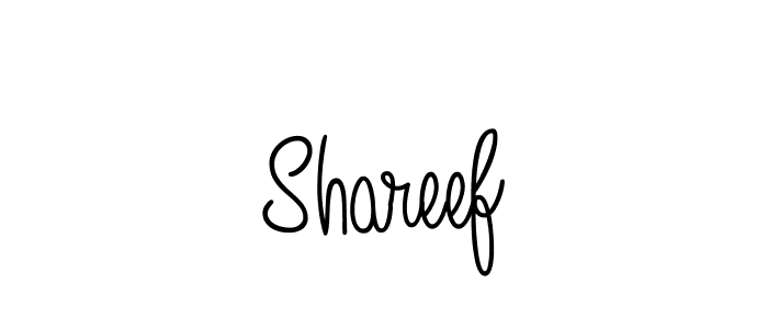 Design your own signature with our free online signature maker. With this signature software, you can create a handwritten (Angelique-Rose-font-FFP) signature for name Shareef. Shareef signature style 5 images and pictures png