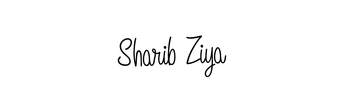 How to make Sharib Ziya signature? Angelique-Rose-font-FFP is a professional autograph style. Create handwritten signature for Sharib Ziya name. Sharib Ziya signature style 5 images and pictures png