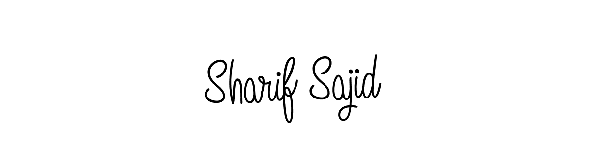 Use a signature maker to create a handwritten signature online. With this signature software, you can design (Angelique-Rose-font-FFP) your own signature for name Sharif Sajid. Sharif Sajid signature style 5 images and pictures png