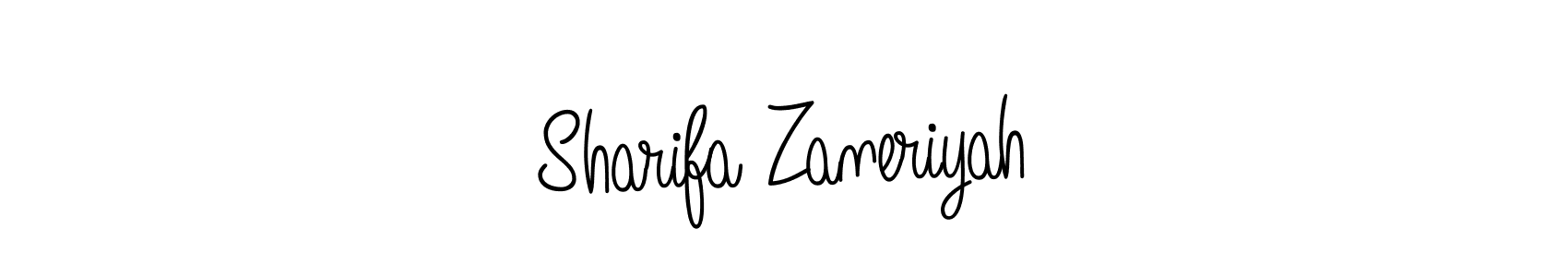 How to make Sharifa Zaneriyah signature? Angelique-Rose-font-FFP is a professional autograph style. Create handwritten signature for Sharifa Zaneriyah name. Sharifa Zaneriyah signature style 5 images and pictures png