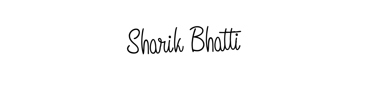 Use a signature maker to create a handwritten signature online. With this signature software, you can design (Angelique-Rose-font-FFP) your own signature for name Sharik Bhatti. Sharik Bhatti signature style 5 images and pictures png