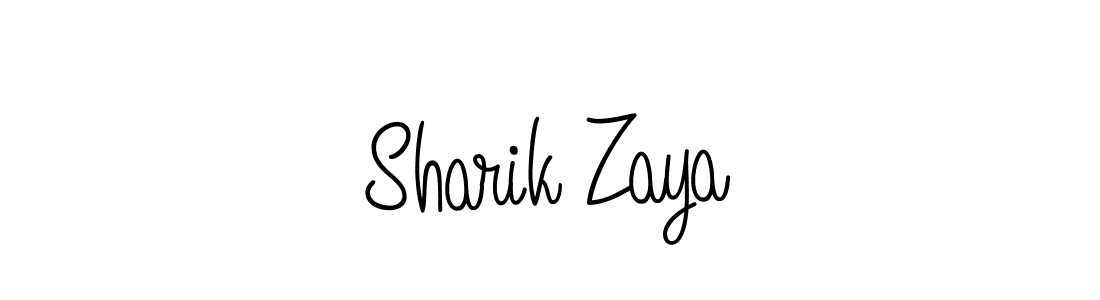 Create a beautiful signature design for name Sharik Zaya. With this signature (Angelique-Rose-font-FFP) fonts, you can make a handwritten signature for free. Sharik Zaya signature style 5 images and pictures png
