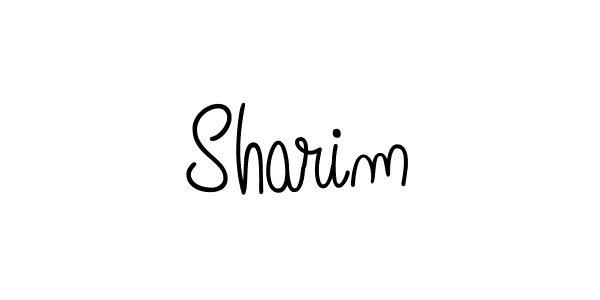 Use a signature maker to create a handwritten signature online. With this signature software, you can design (Angelique-Rose-font-FFP) your own signature for name Sharim. Sharim signature style 5 images and pictures png